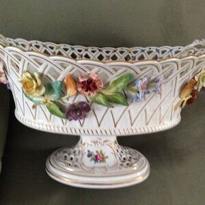 Floral Porcelain Decorative Bowl